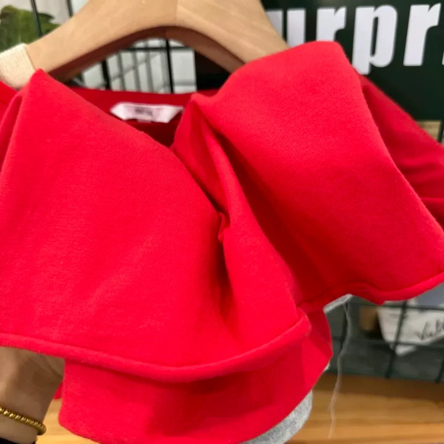 New Red Cropped T-Shirt image indicator(2)