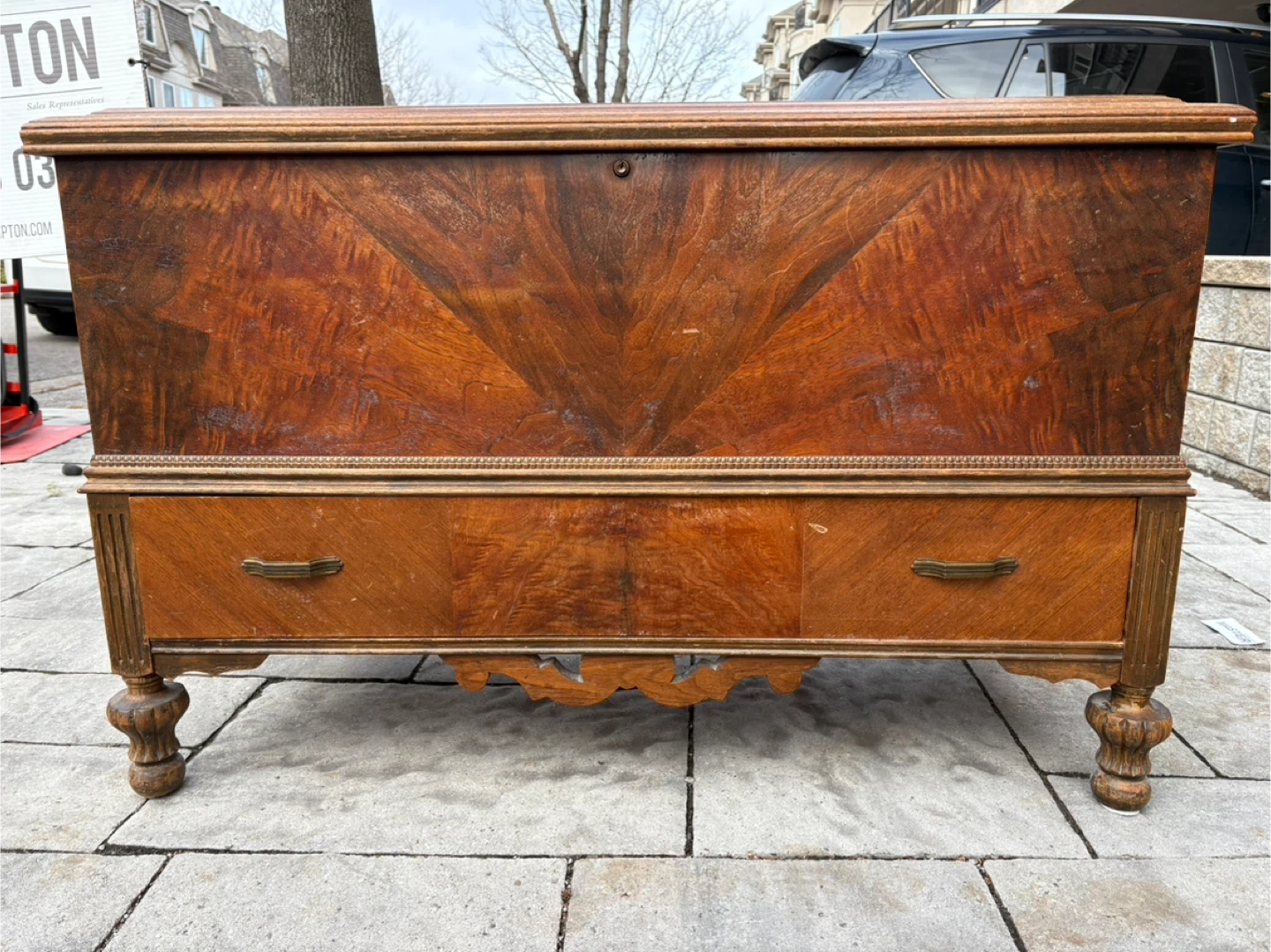 Antique Wooden Chest - photo 5