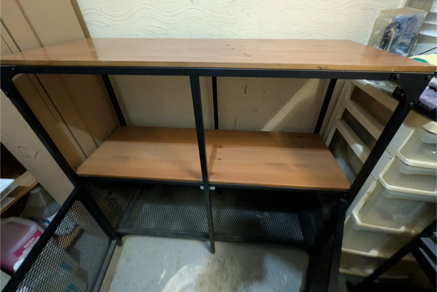 Metal/Wood Shelf Unit