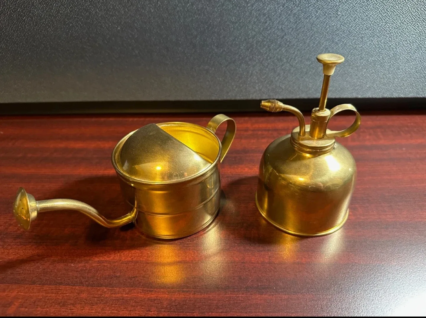 Brass Plant Mister and Watering Can