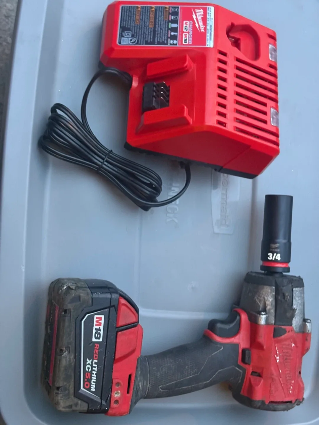 Milwaukee M18 Impact Wrench & Charger