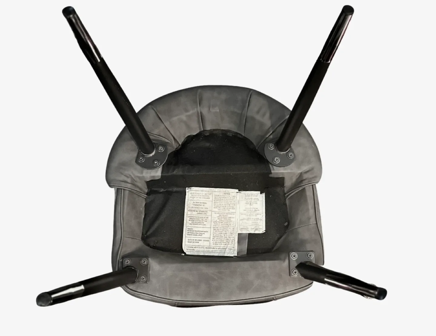 Set of 2 Gray Upholstered Dining Chairs image indicator(9)