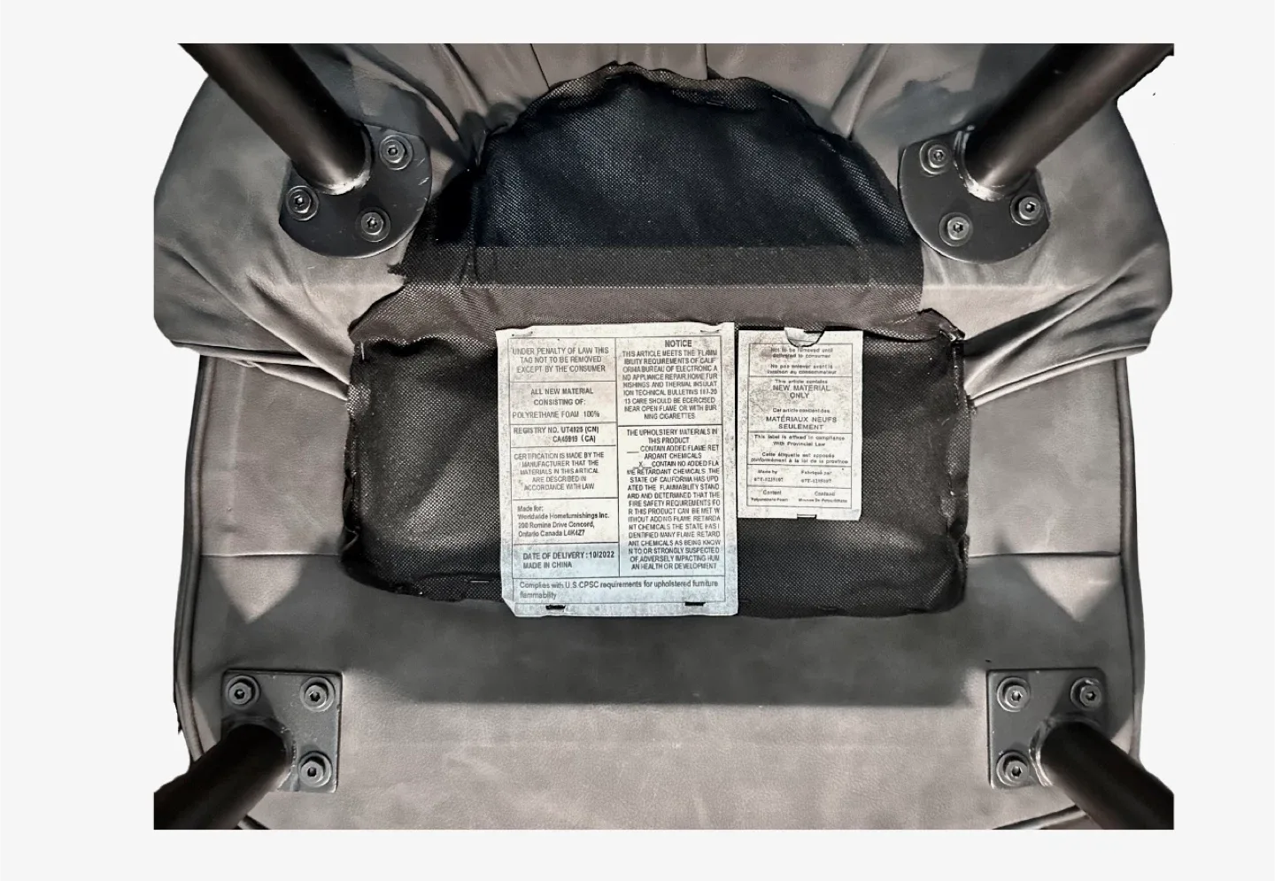 Set of 2 Gray Upholstered Dining Chairs image indicator(8)