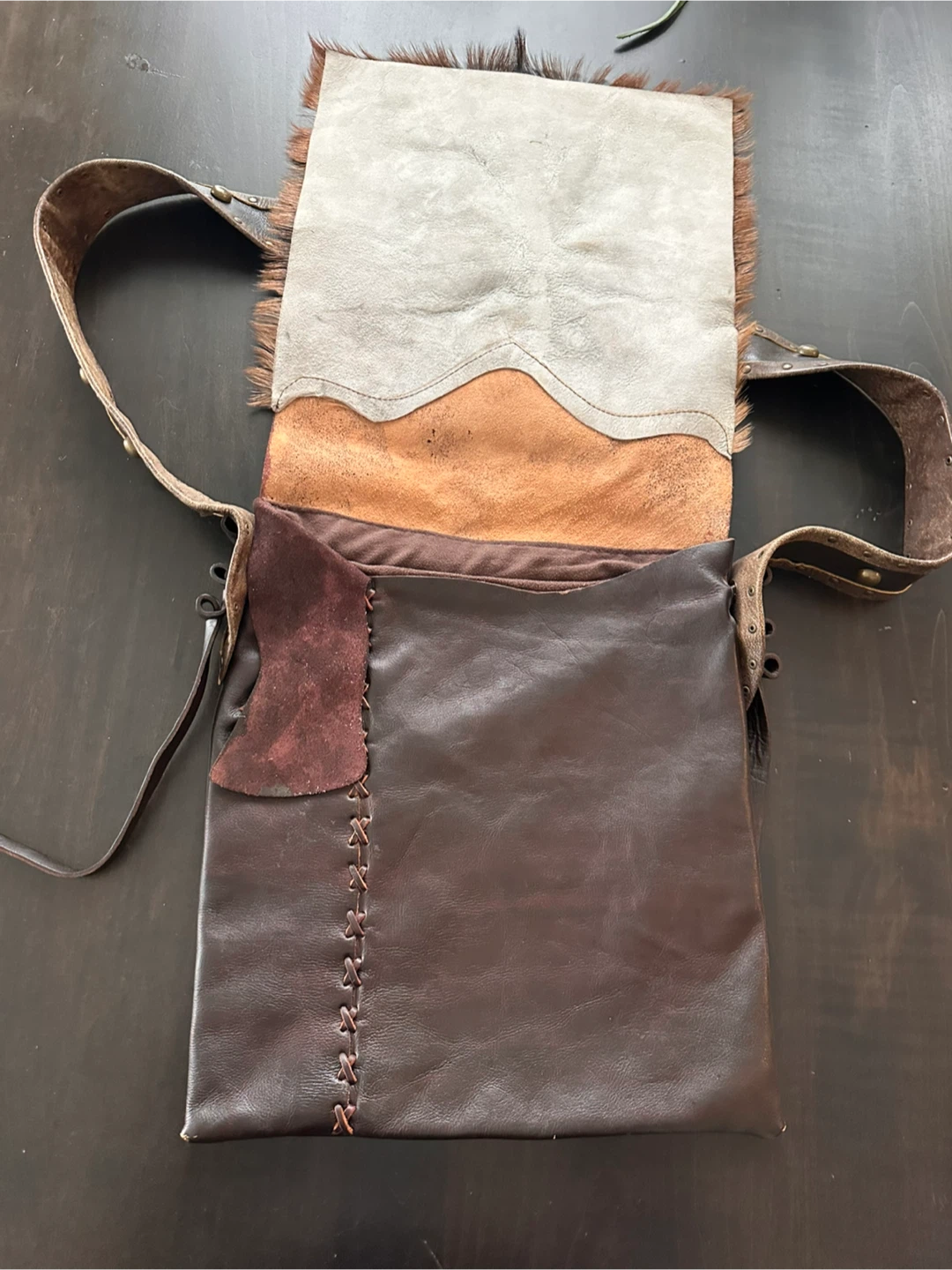 Leather & Cowhide Shoulder Bag - photo 4