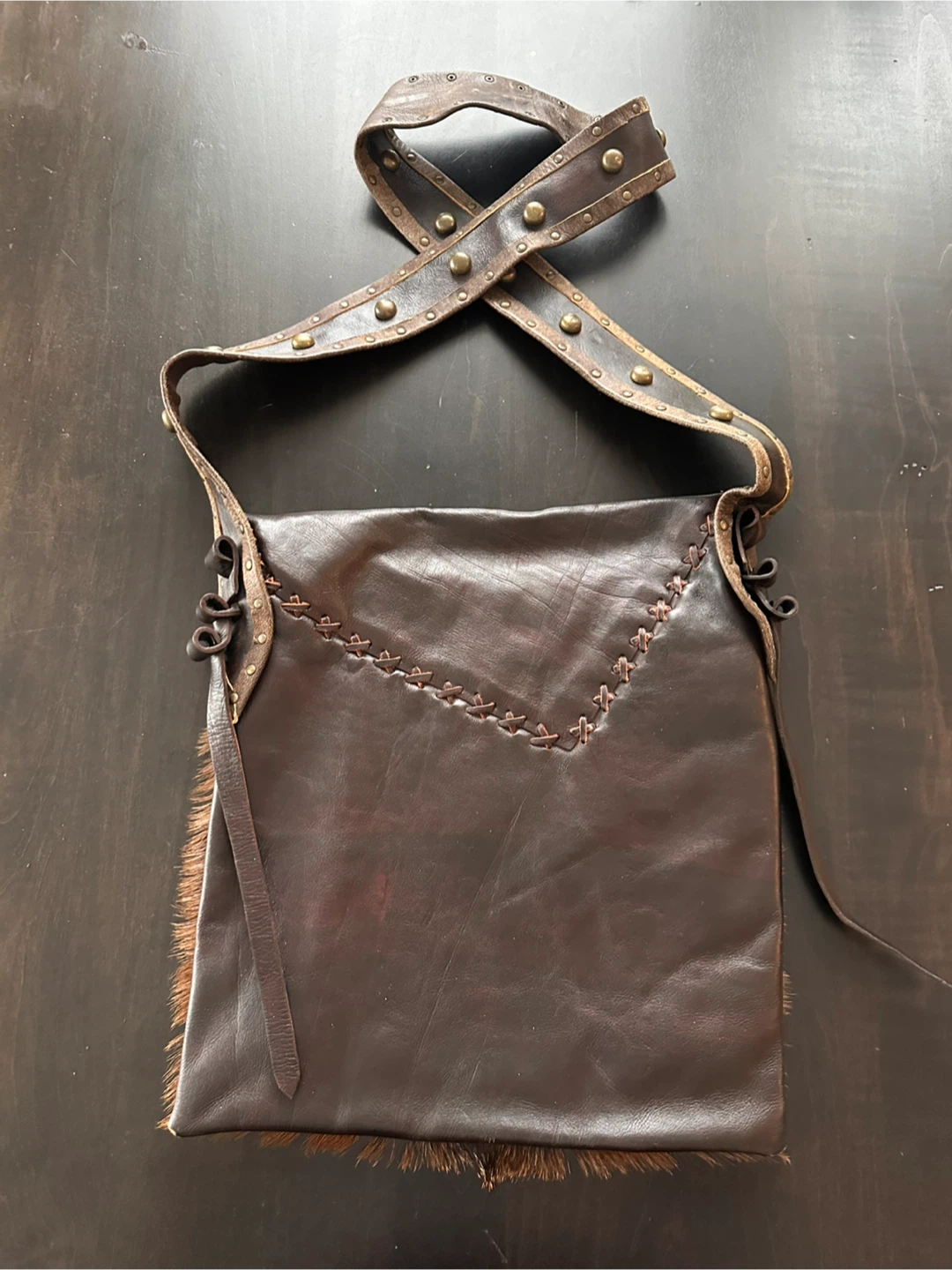Leather & Cowhide Shoulder Bag - photo 3
