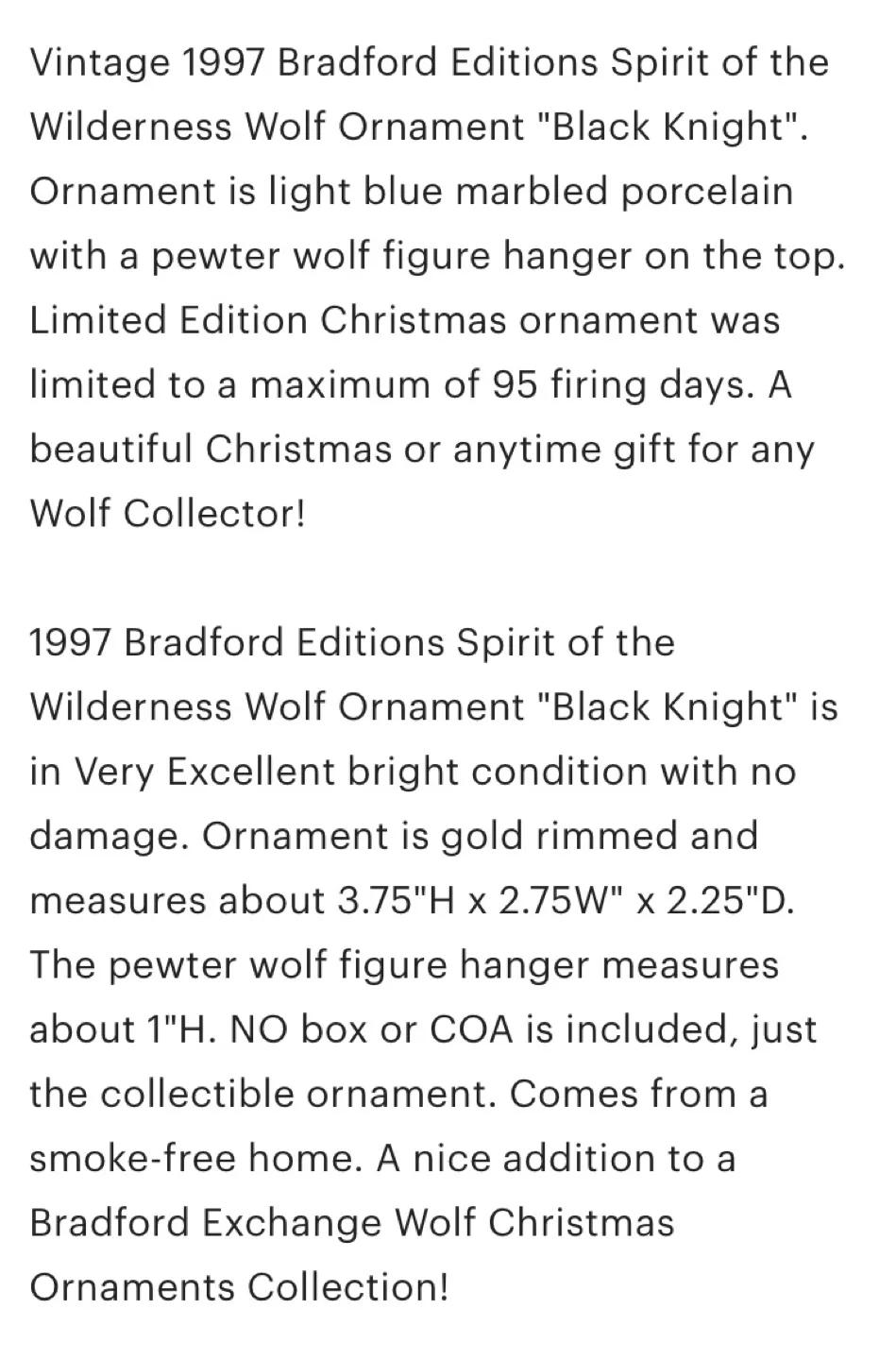 Bradford Editions Silver Scout & Black Knight Ornaments image indicator(6)