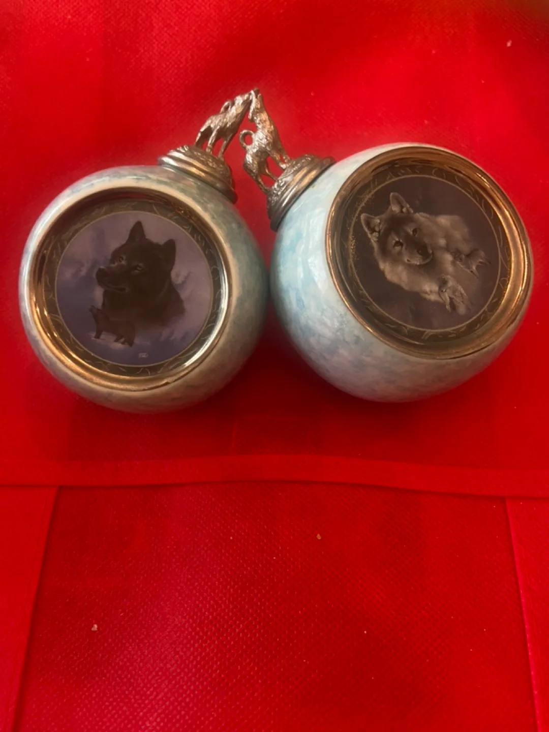 Bradford Editions Silver Scout & Black Knight Ornaments