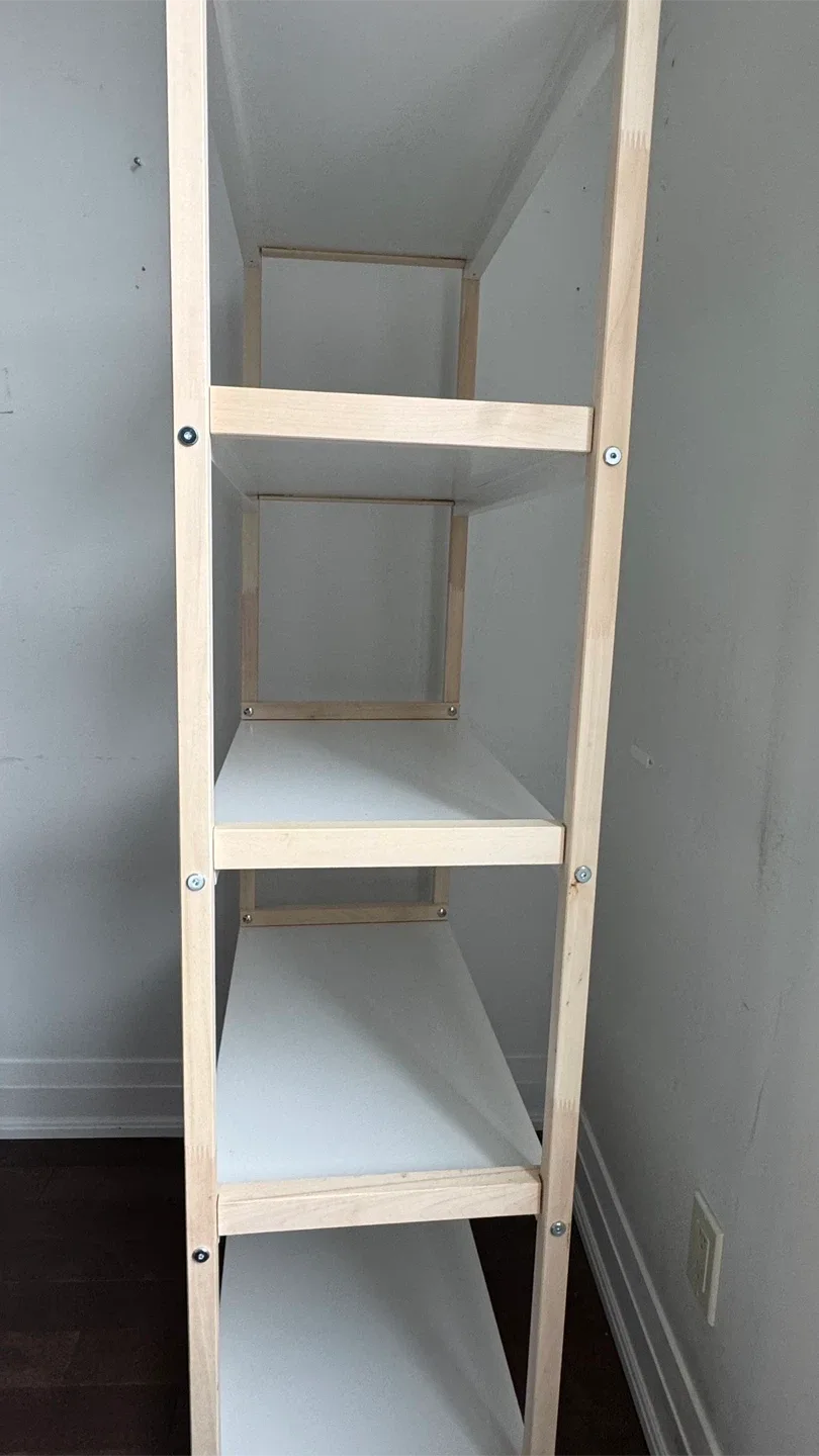 Ikea EKENABBEN Shelf Unit - White/Light Wood image indicator(3)