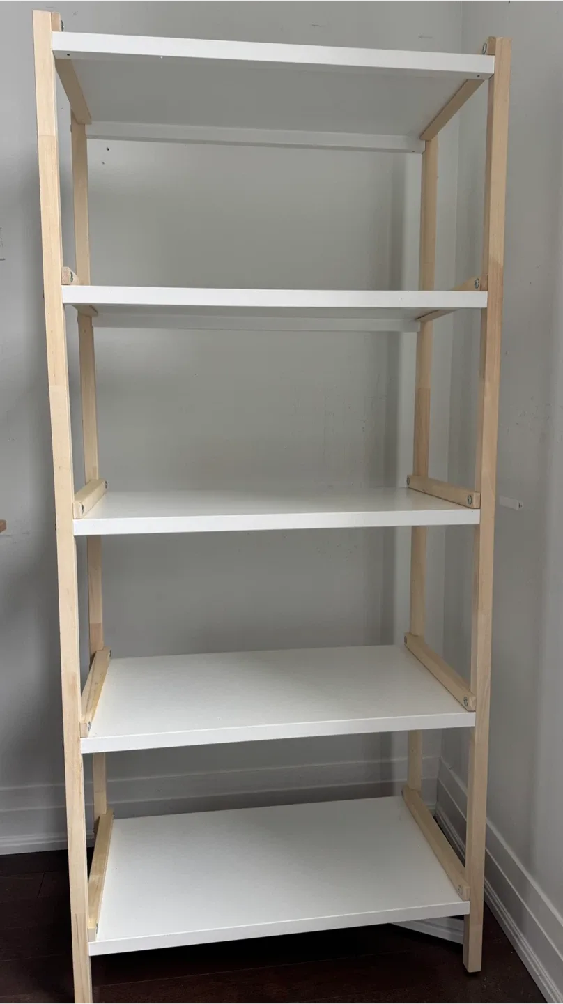 Ikea EKENABBEN Shelf Unit - White/Light Wood