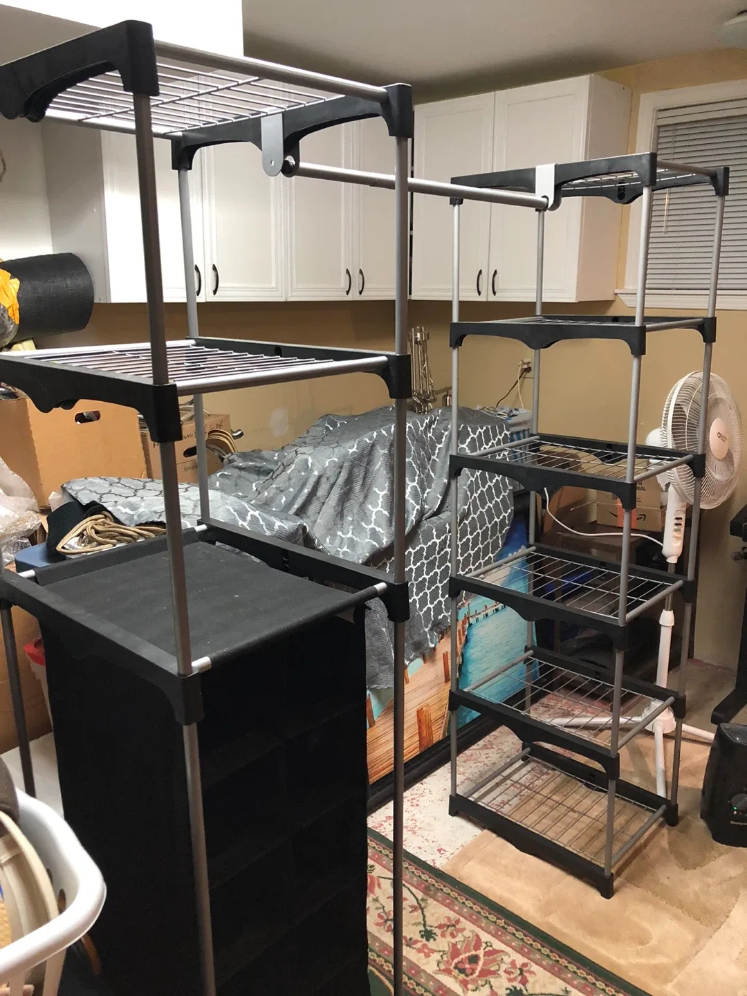 Closet Organizer System - Shelves & Hanging Rod