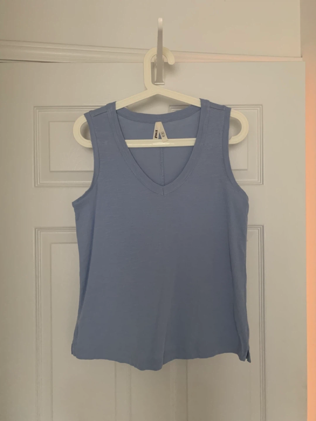 New Women’s Pact Organic Cotton Tank Blue XS