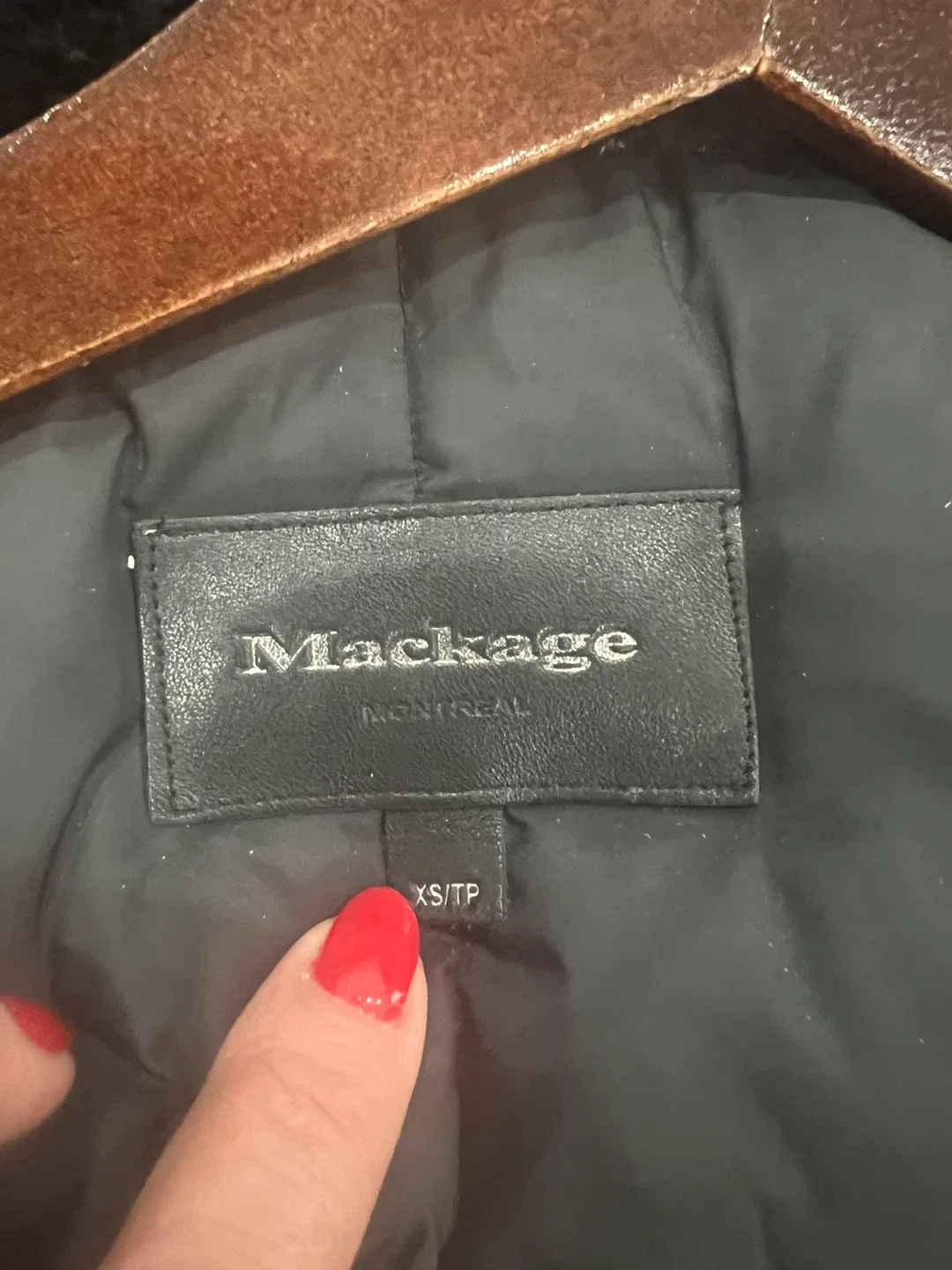 Mackage XS Black Down Parka with removable hood image indicator(4)