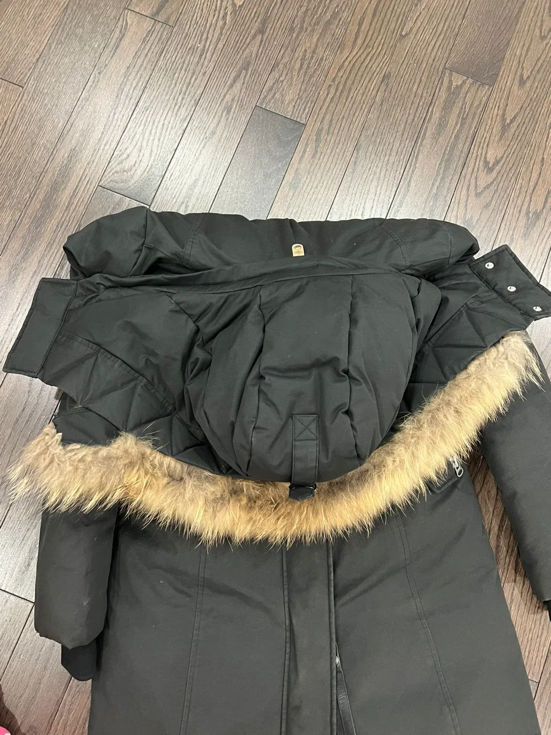 Mackage XS Black Down Parka with removable hood image indicator(2)