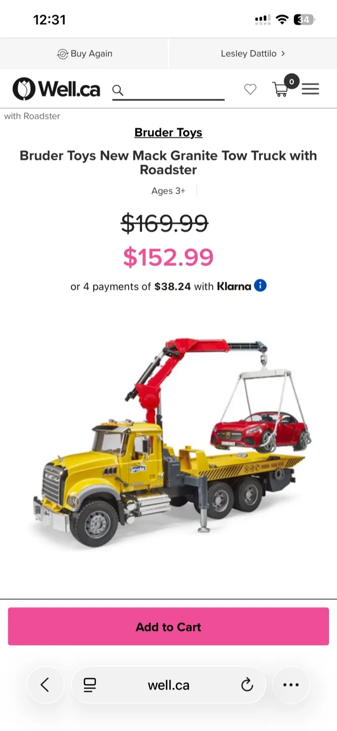 Bruder Mack Granite tow truck and Roadster car image indicator(4)