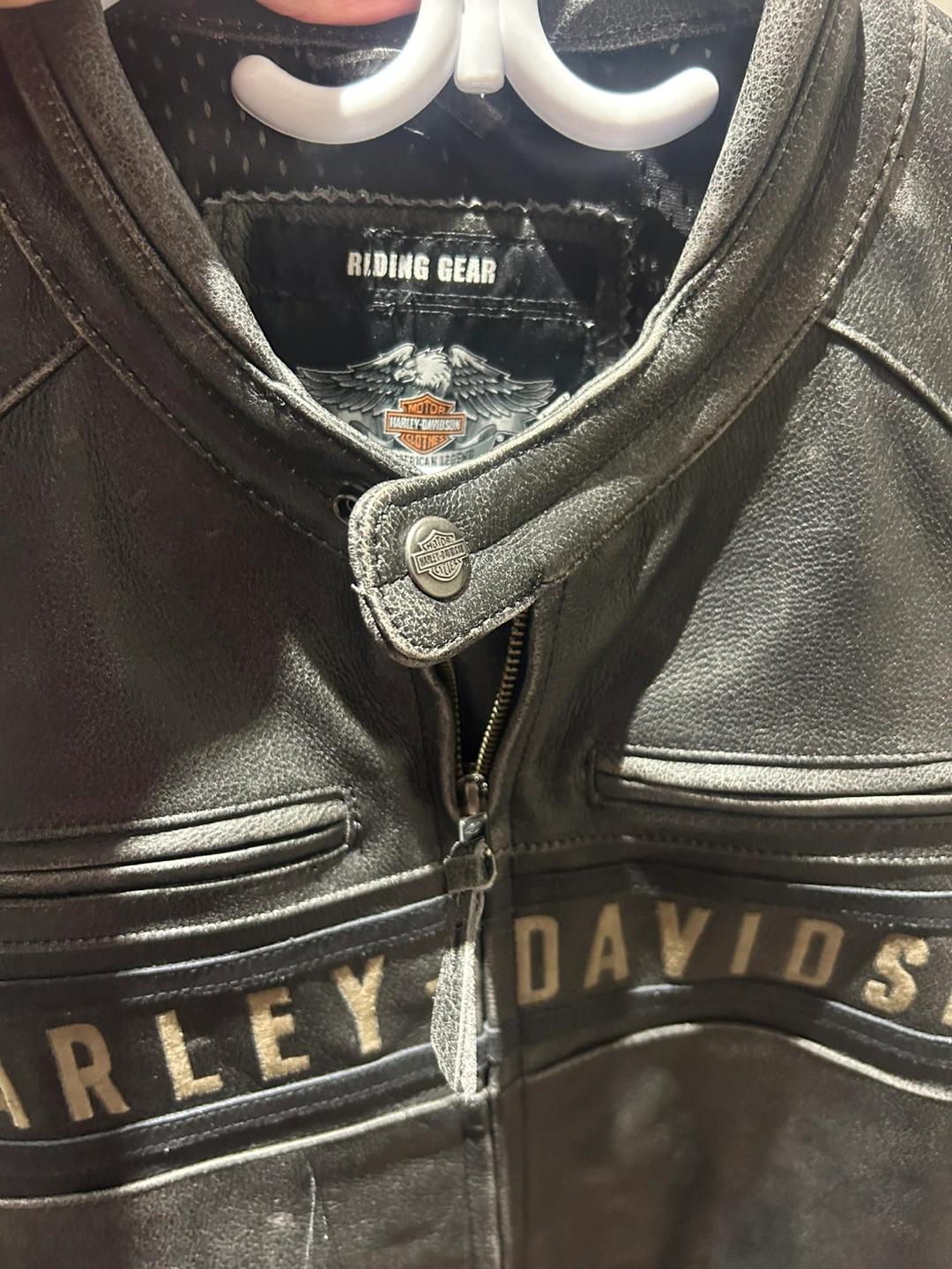 Harley-Davidson Passing Link Triple Vent Leather Jacket - photo 3