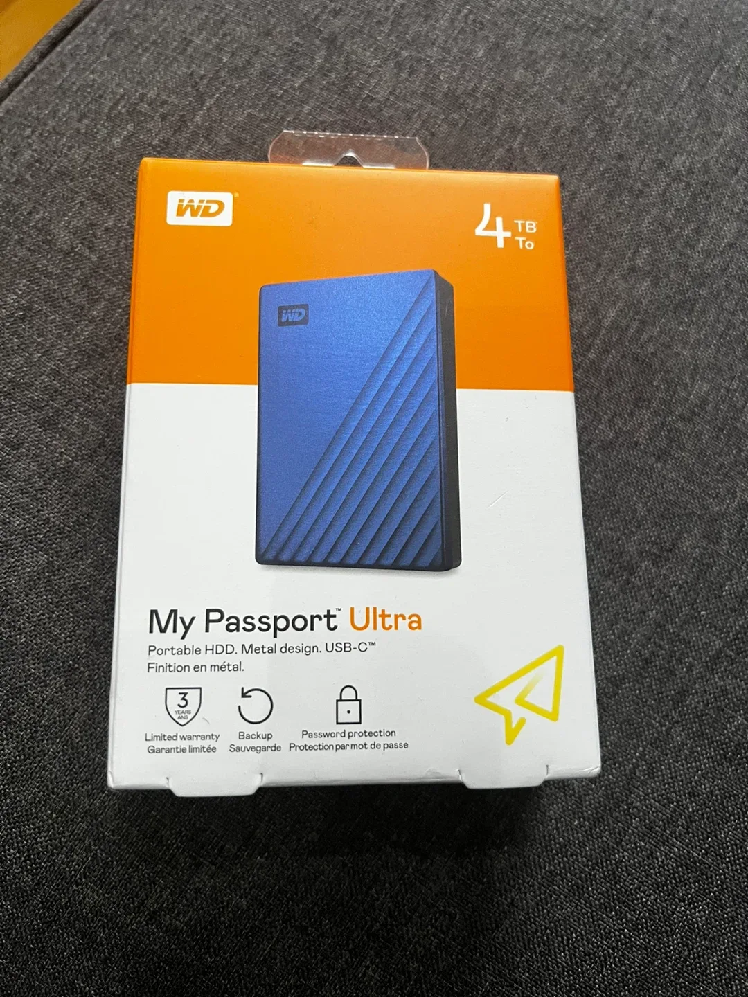 WD My Passport Ultra 4TB Portable HDD - New