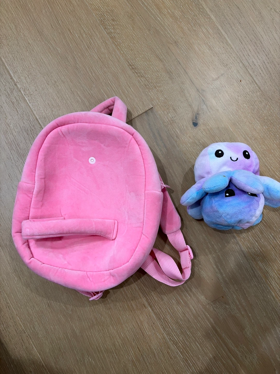 Reversible Octopus Plushie & Pink Backpack