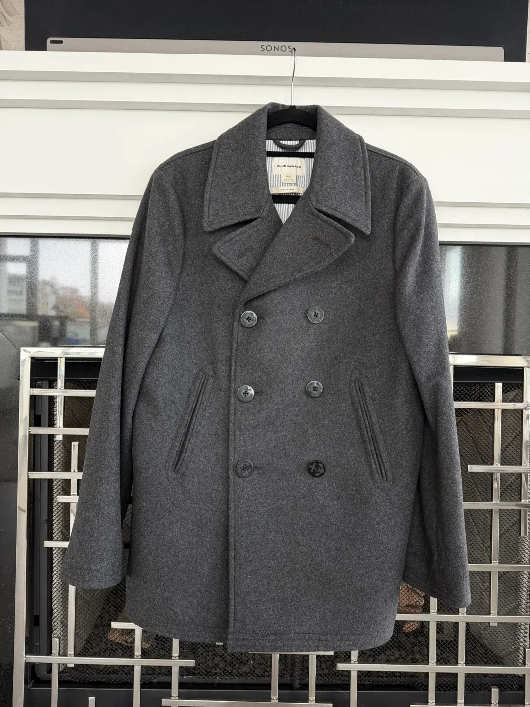 Club Monaco Wool Blend Pea Coat - Size M