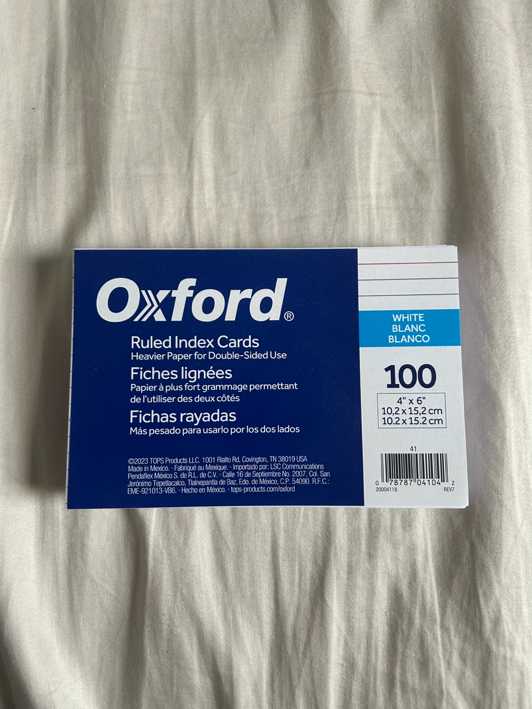 Index cards