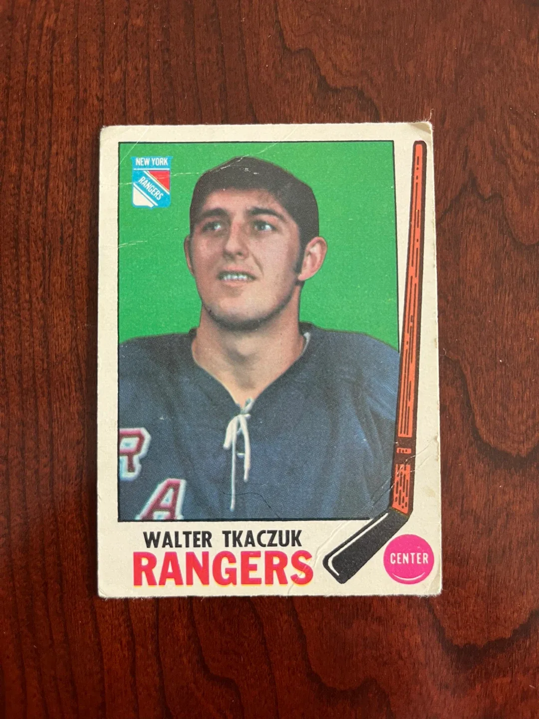 1969/70 O-PEE-CHEE NHL HOCKEY CARD #43 WALT TKACZUK