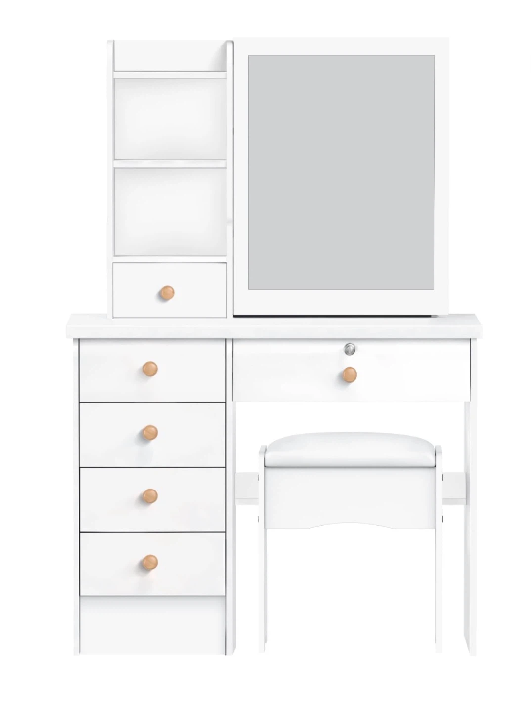 White Vanity Makeup Table - photo 3