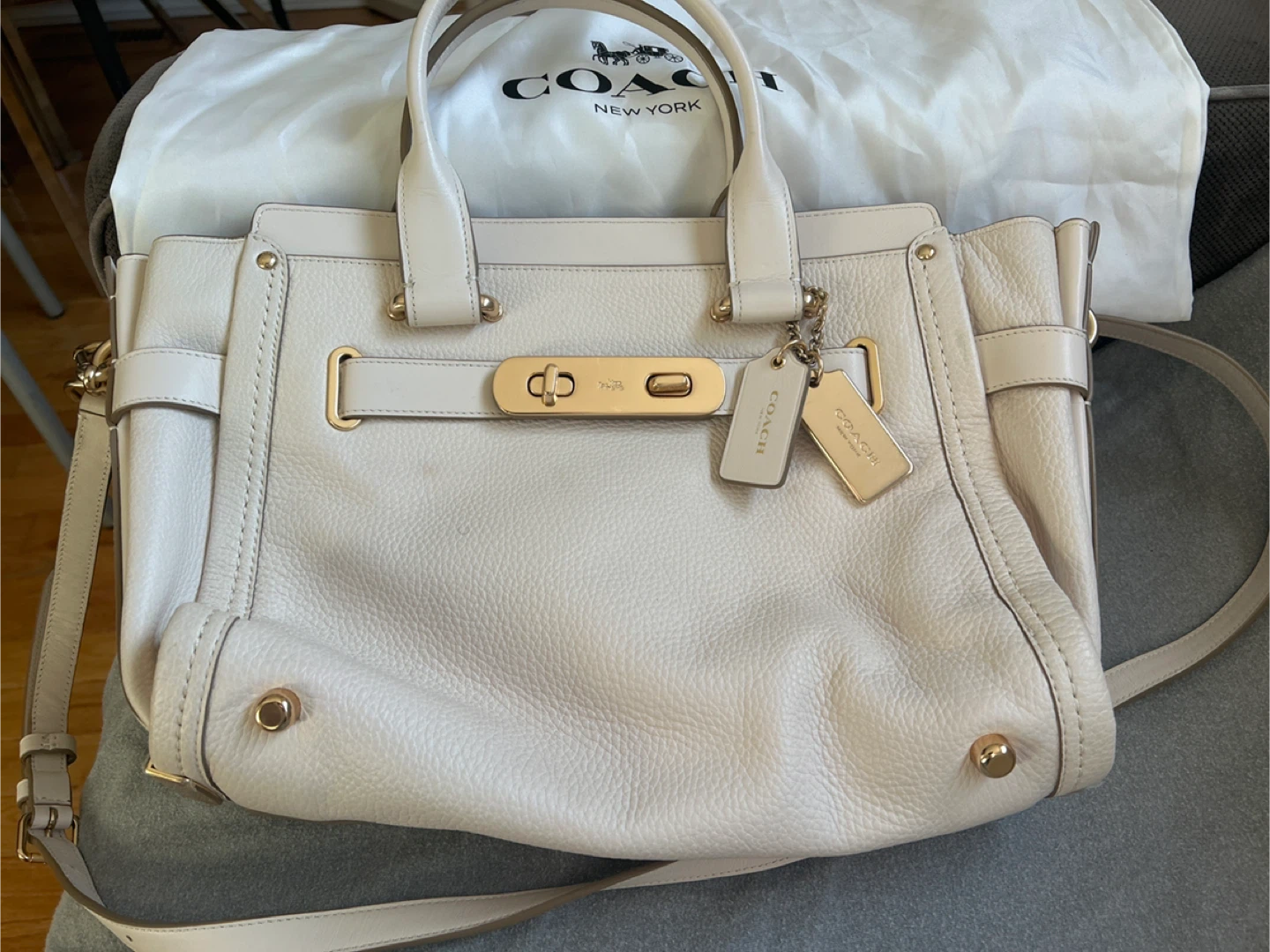 Coach Satchel Bag - Ivory