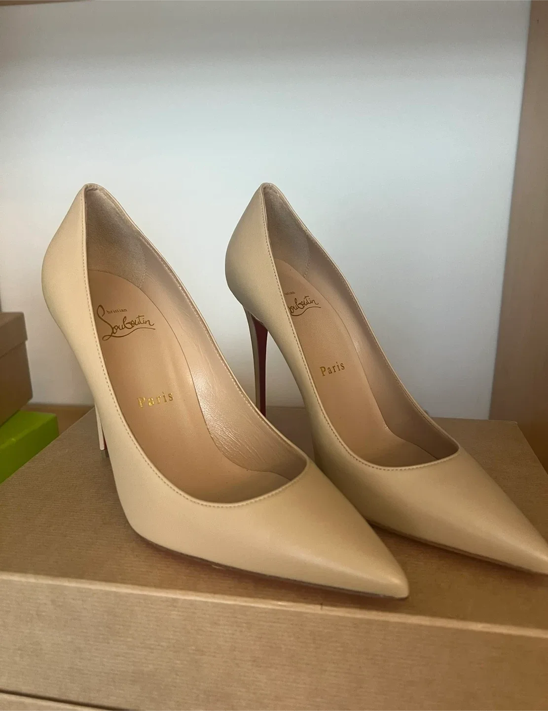 Christian Louboutin Nude Leather Heels