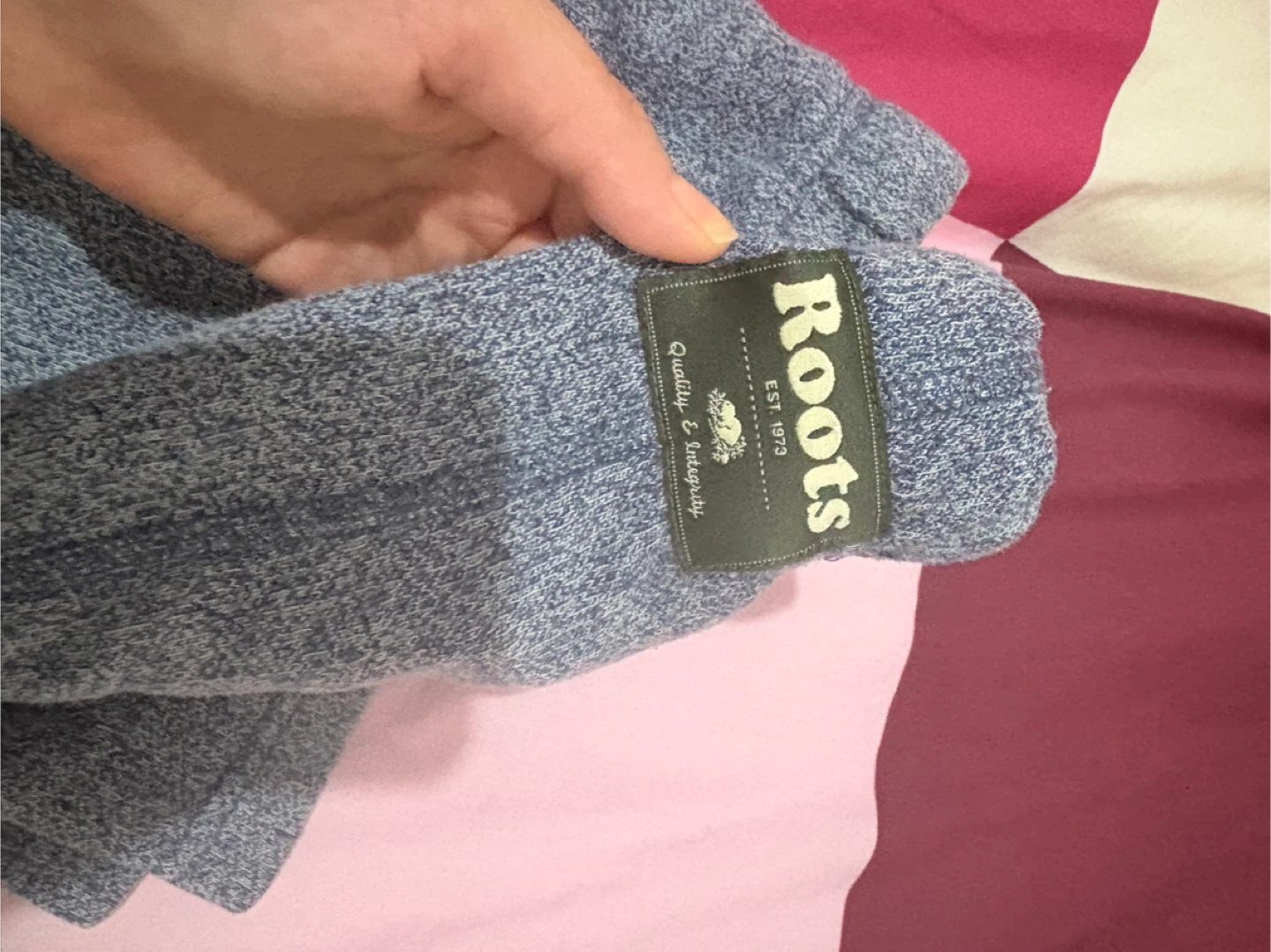 Roots Blue Melange Sweatpants - Size L - photo 4