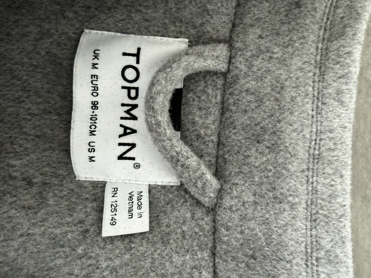 Topman Wool Blend Overcoat - Size M image indicator(3)