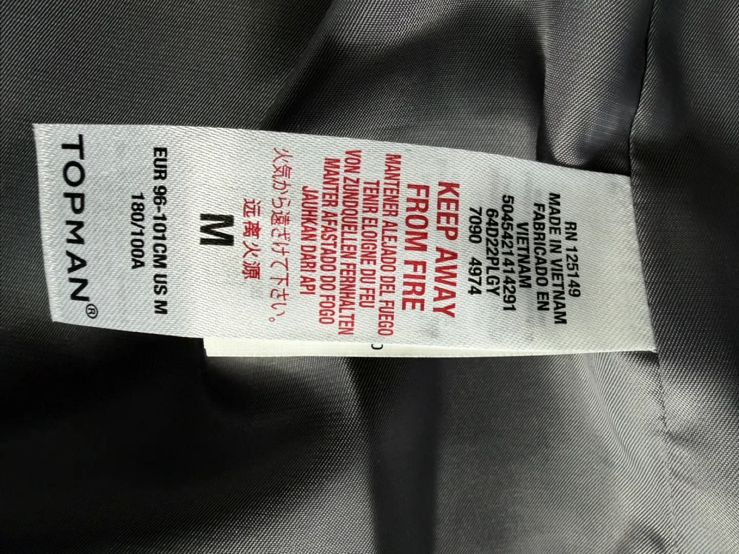 Topman Wool Blend Overcoat - Size M image indicator(4)