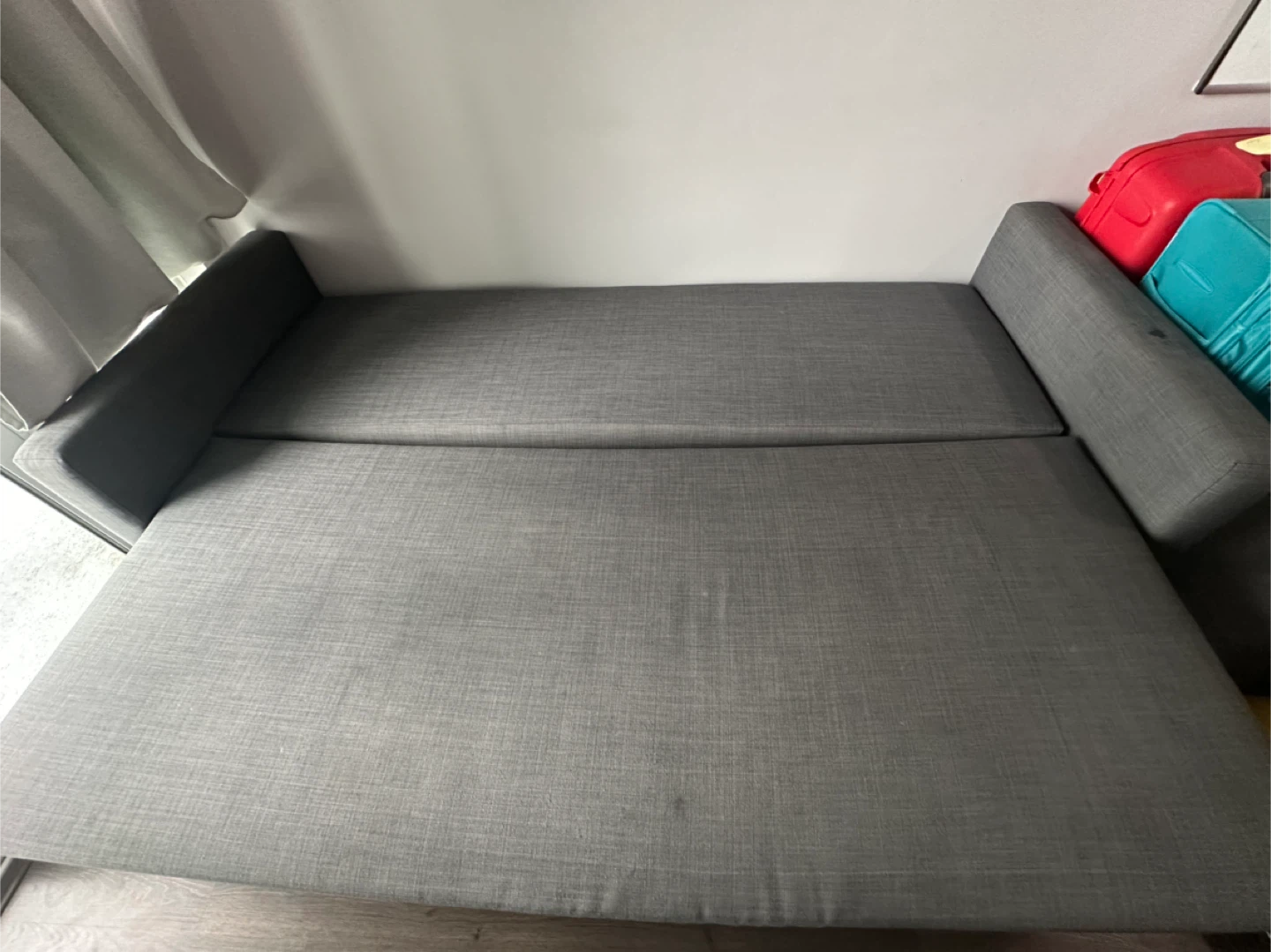Grey Sofa Bed with Storage - photo 3
