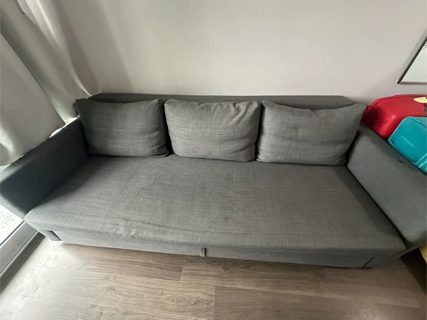 Grey Sofa Bed with Storage