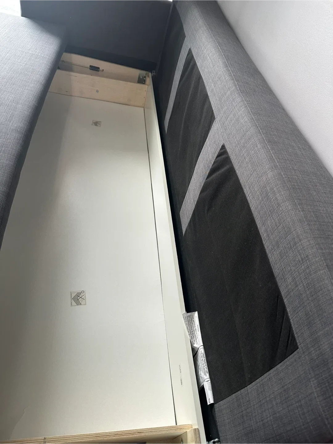 Grey Sofa Bed with Storage image indicator(4)