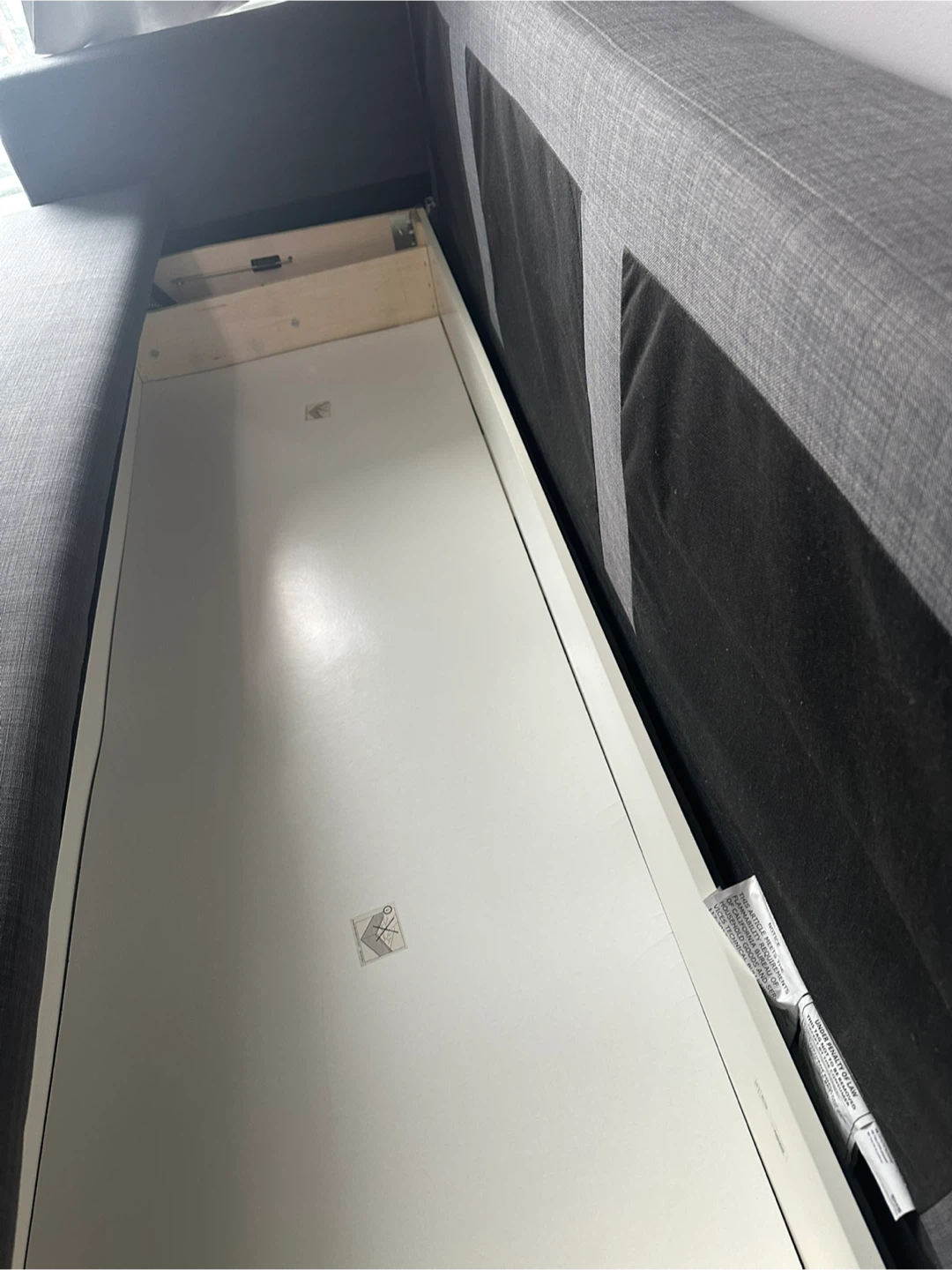 Grey Sofa Bed with Storage - photo 5