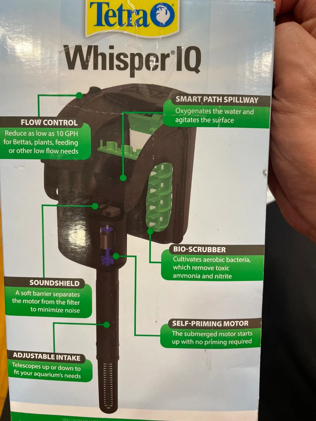 Tetra Whisper IQ 10 Gallon Aquarium Filter image indicator(2)