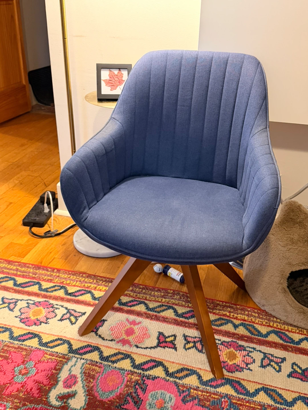 Blue Swivel Desk Chair