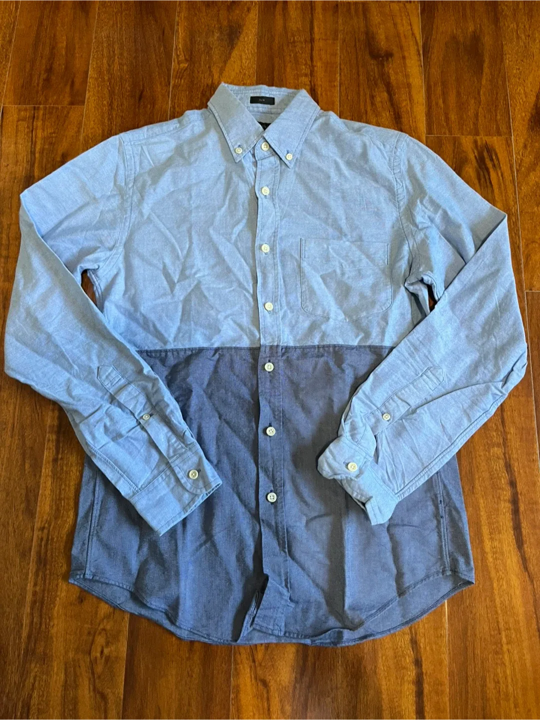 J.Crew Oxford Two-Tone Button-Down Shirt - Size S