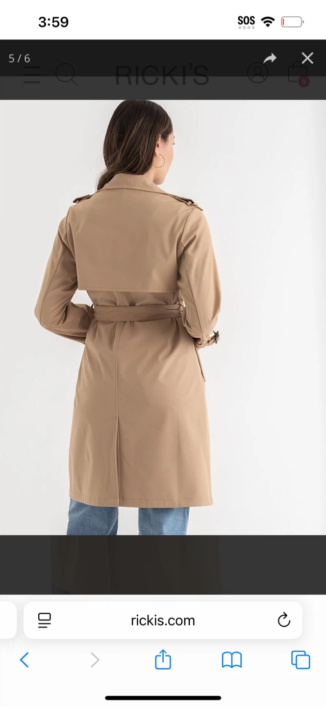 Ricki's Trench Coat - Beige - photo 2