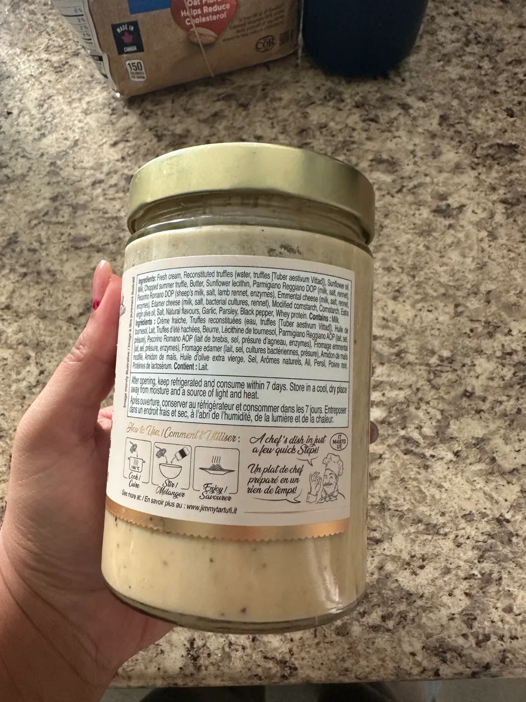 Tartufi Jimmy 590 mL Truffle & Cheese Sauce image indicator(2)