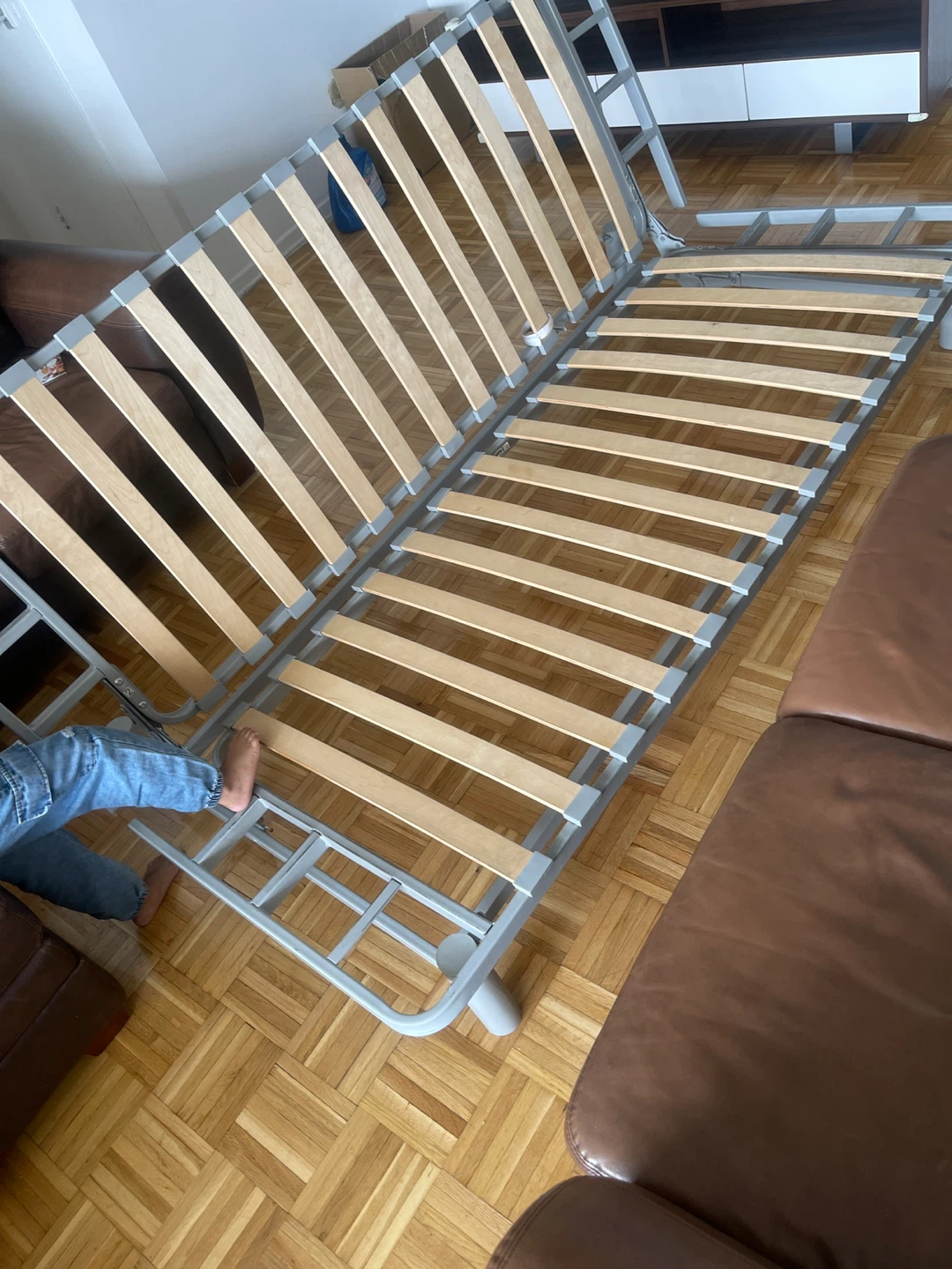 Bed Frame with Slats Queen