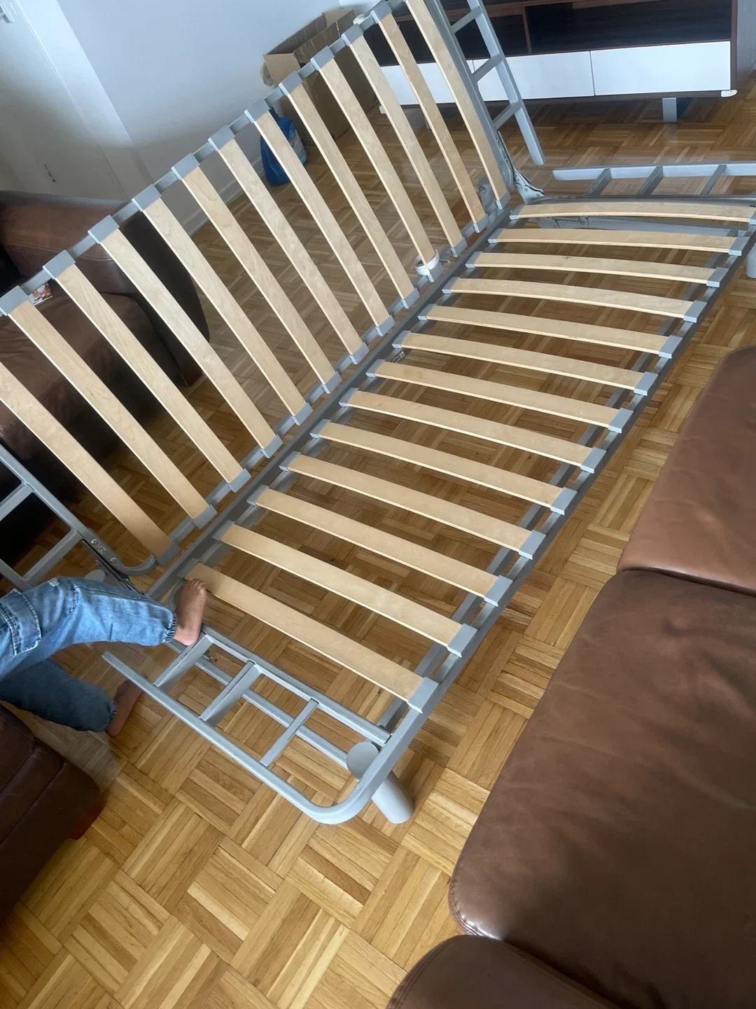 Bed Frame with Slats Queen