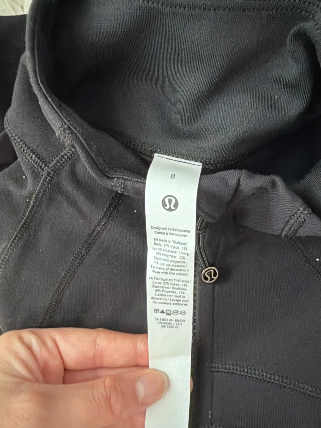 Lululemon Define Jacket *Luon™ Black - Size 8 image indicator(5)