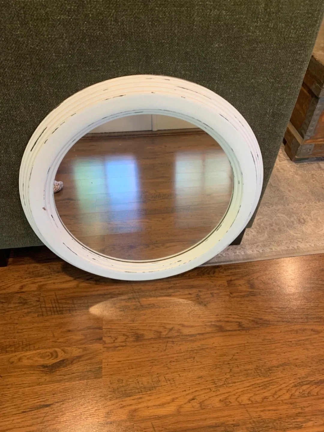 White Round Mirror image indicator(2)