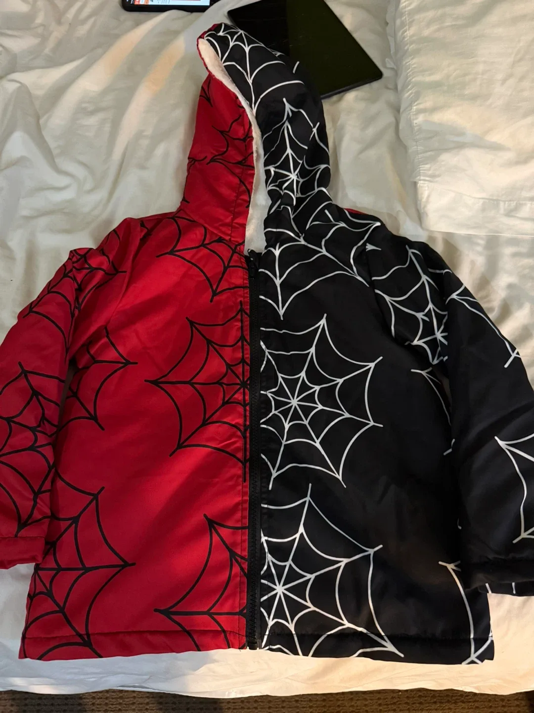 Spider-Man Puffer Jacket - Size 7Y