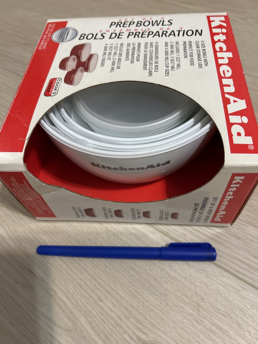 KitchenAid Set of 4 Prep Bowls - New in Box!