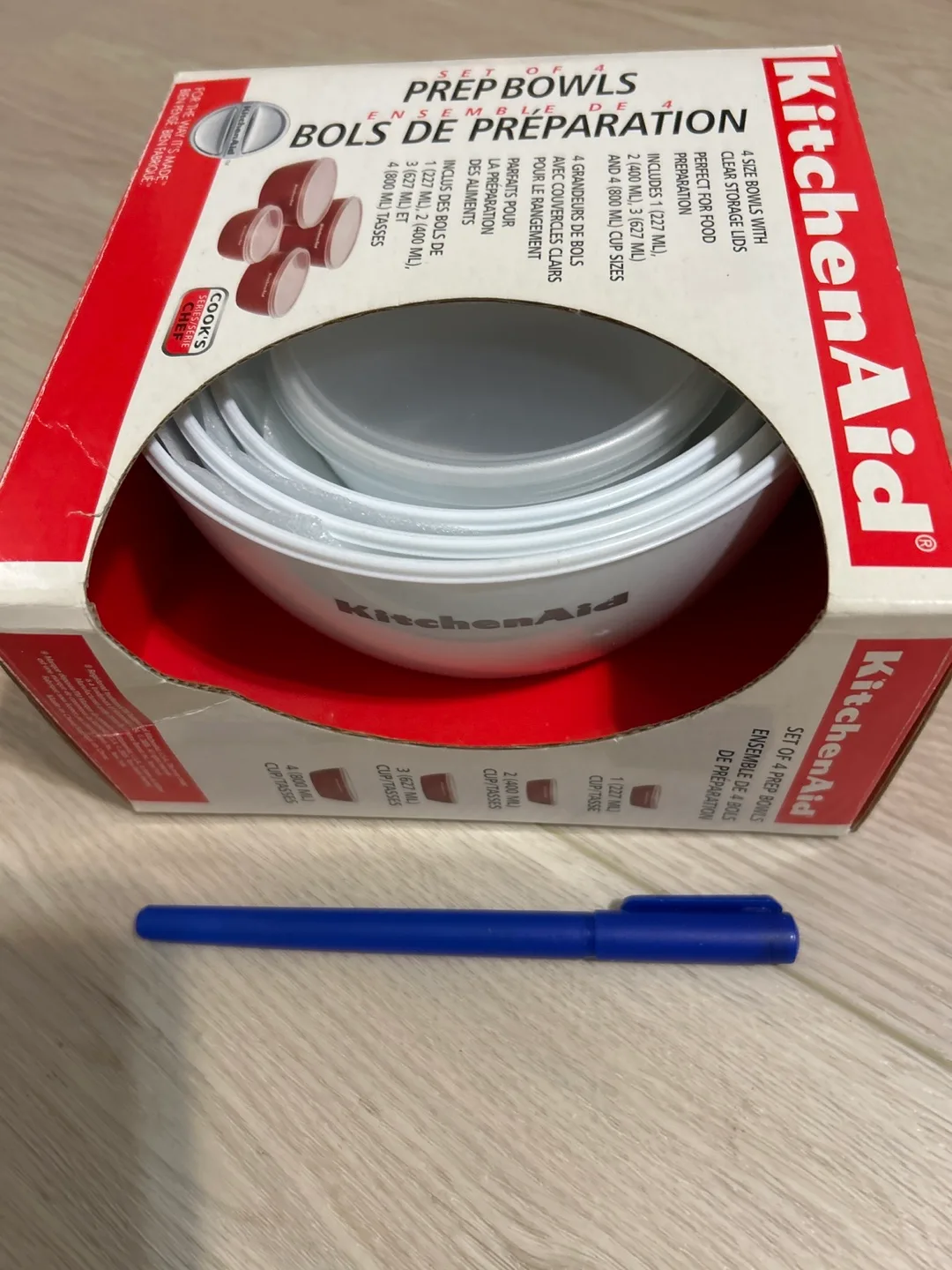 KitchenAid Set of 4 Prep Bowls - New in Box!