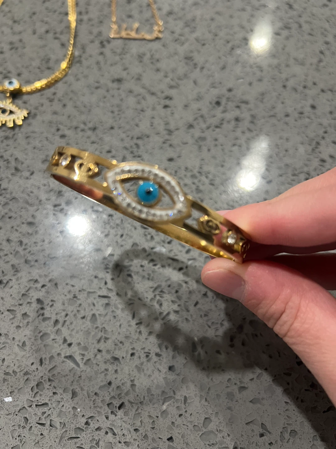 gold necklaces and bracelet - photo 2