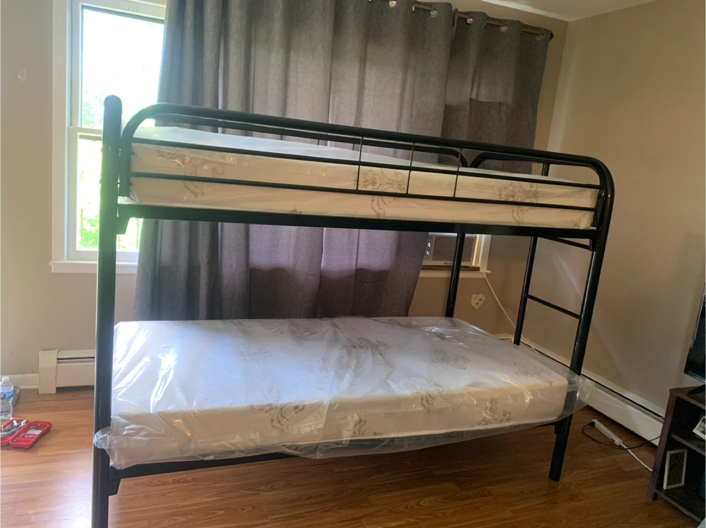 Bunk Bed Frame with Mattresses