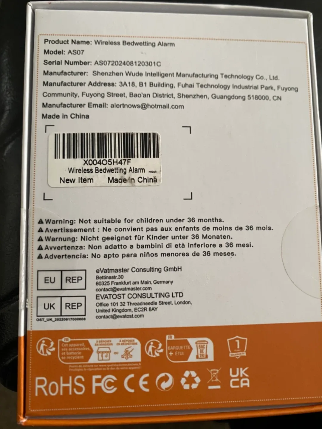 Wireless Bedwetting Alarm image indicator(6)