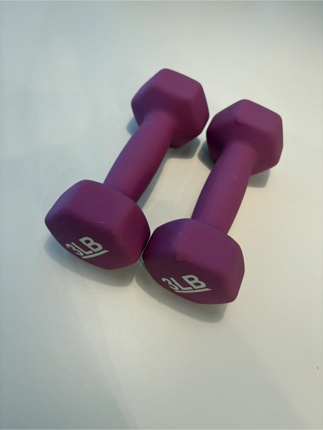 Pair of 3LB Dumbbells - Purple - photo 2